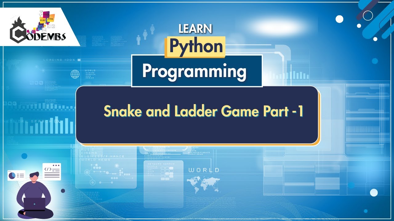 Python for Beginner - Snake and Ladder Game Part -1 | Live Class Day 23