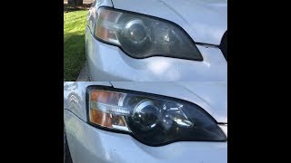 Cleaning headlights without Buffing￼