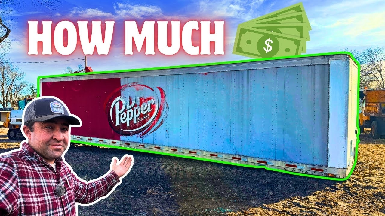 Ripping Apart a HUGE Semi Trailer with the Excavator!