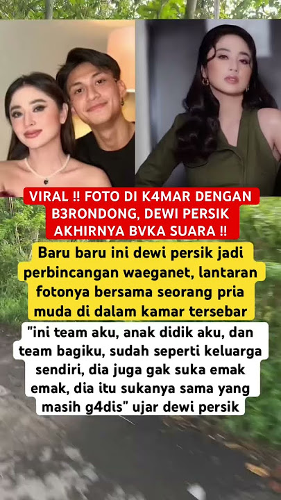 VIRAL !! FOTO DI K4MAR DENGAN B3RONDONG, DEWI PERSIK AKHIRNYA BVKA SUARA !! #dewipersik #beritaartis