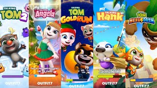 My Talking Tom vs Talking Angela vs Hank vs Talking Tom Gold Run vs Talking Tom Hero Dash fun game screenshot 3