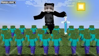Me Vs 1000 Zombies in Mincraft