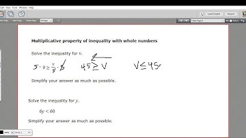 Multiplicative property of inequality with whole numbers