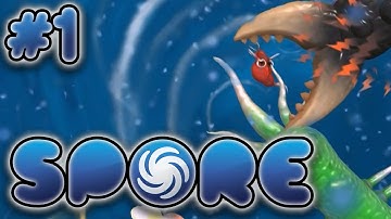 Spore / Gameplay / Playthrough / Walkthrough - Part 1 | A FIGHT FOR SURVIVAL!