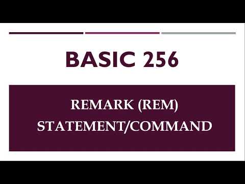 5. Remark Statement