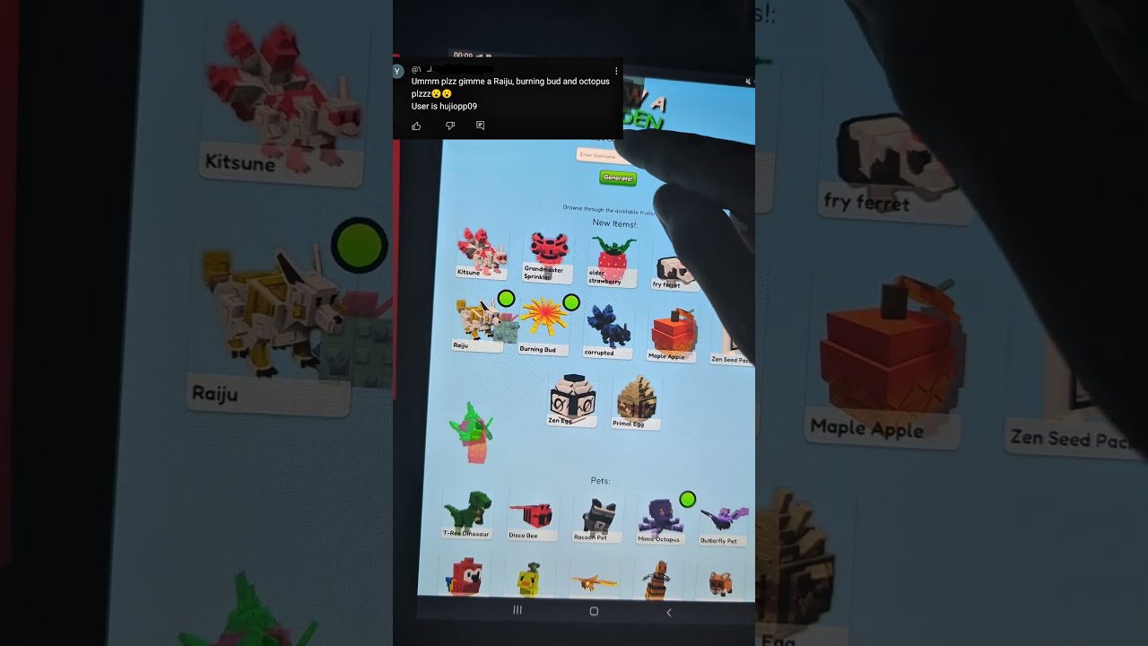 This Grow A Garden Strategy Burning Bud And Octopus Pet