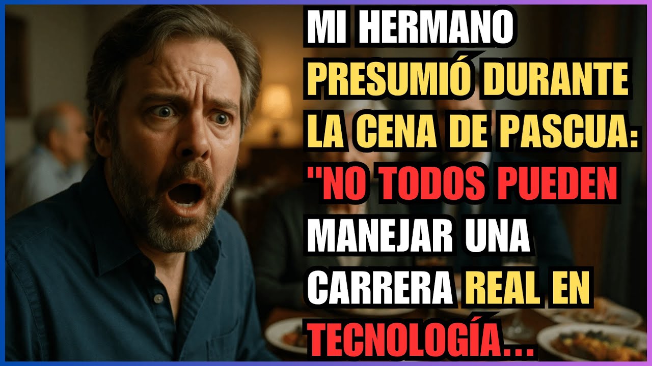 MI HERMANO presumió durante la cena de Pascua: 