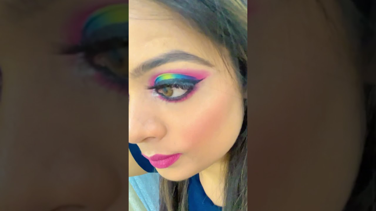 Bold eye makeup look💄🎨💐❤️