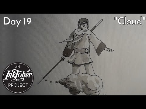 Inktober Day 19 - "Cloud" (Monkey Magic)