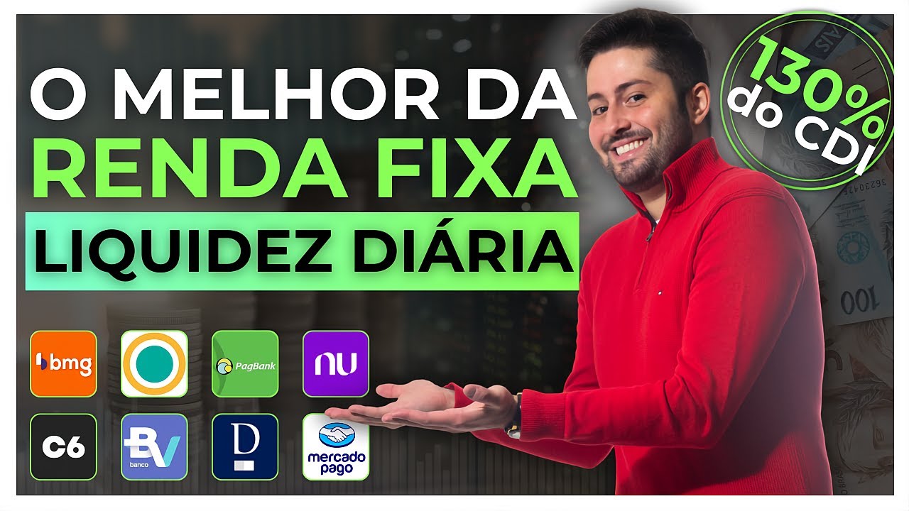 ATÉ 130% CDI! Os MELHORES INVESTIMENTOS da RENDA FIXA com LIQUIDEZ DIÁRIA!