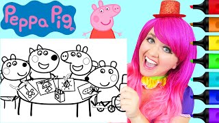 Coloring Peppa Pig & Friends | Markers