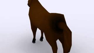 Low-poly Horse 3D model from CGTrader.com