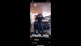 Kenia entrenando con Beto Sierra para ponerse fit