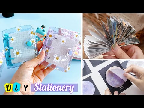 🌈 DIY cute stationery / How to make stationery supplies at home / handmade  stationery/ easy crafts 