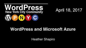 WordPress and Microsoft Azure