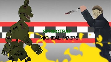 Springtrap vs Micheal Myers [sticknodes pro]