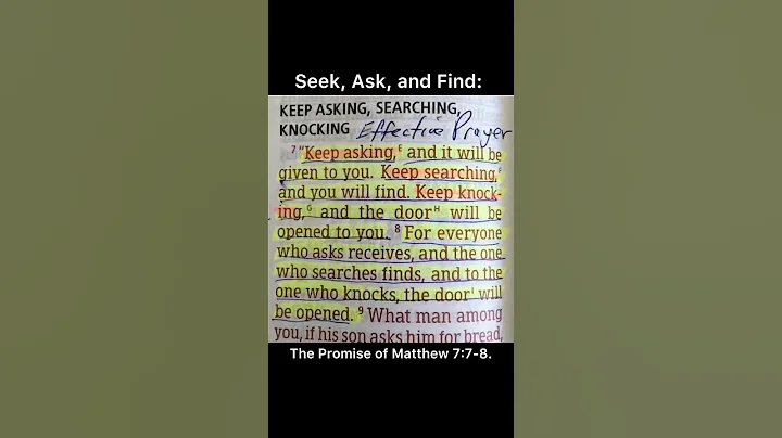 Seek, Ask and Find. Don’t worry, pray #trustgod #bibleverse #morningmotivation #christian #shorts