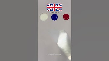 What color do mixed flag make?🇬🇧#colormixing #paintmixing #satisfyingvideo #asmrart