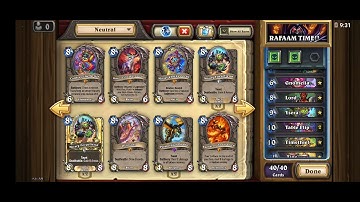 Meta breaker RAFAAM! Warlock high legend hearthstone deck post patch! 