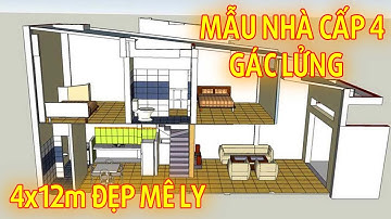 Ngắm nhìn những mẫu nhà cấp 4 có gác lửng 4x12m đẹp mê ly | Nội thất inHome