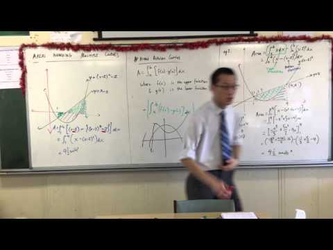Areas Involving Multiple Curves (4 of 4: Generalising for a Formula to solve area between curves)