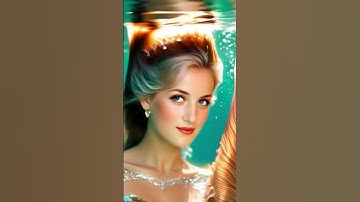 Princess Diana as a gorgeous mermaid using the AI mermaid filter