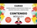 CONTENIDO del MÓDULO I del CURSO de Habilidades Docentes de la NEM | VIDEO DE ESTUDIO