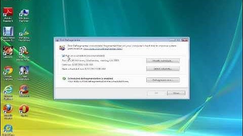 Vista Ultimate - Using Disk Defragmenter