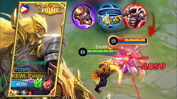 HOW TO COUNTER TANK BUILD KARINA USING ROGER BROKEN BUILD | MLBB