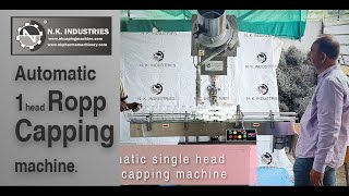 Single head Ropp capping machine / automatic Ropp Cap sealing machine - nkindustries