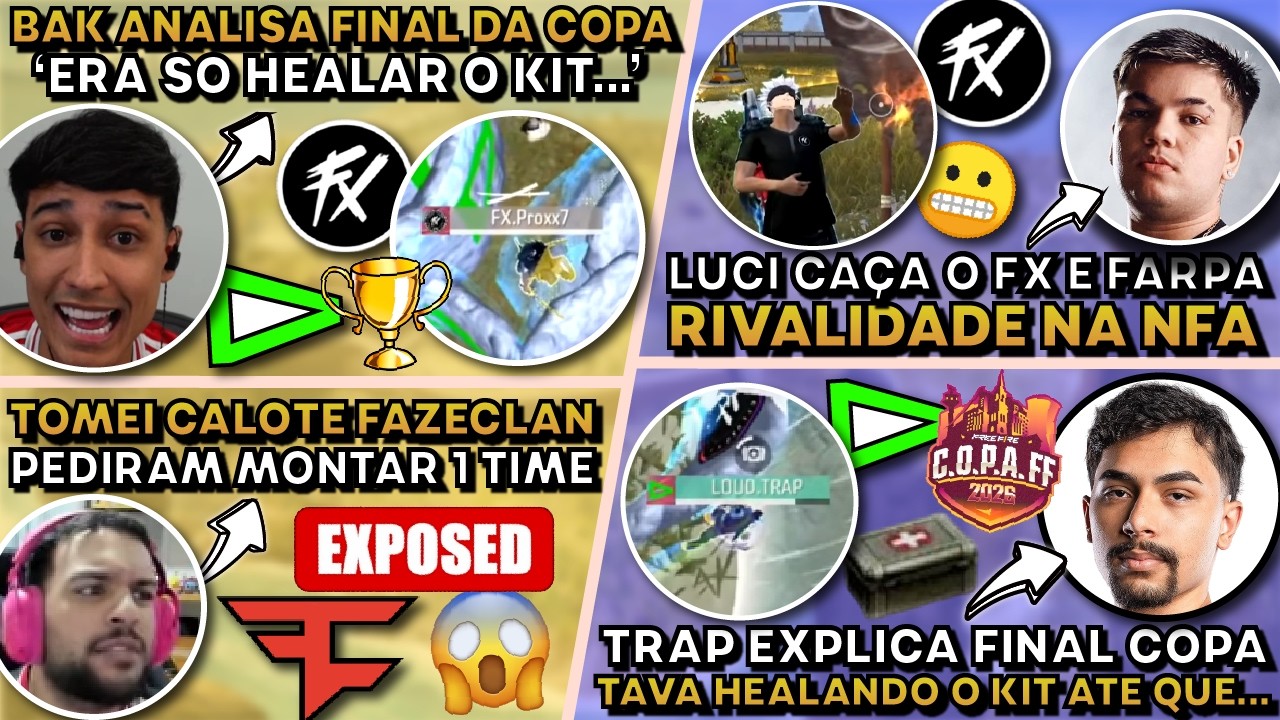 TRAP PQ NAO HEALOU KIT? BAK ANALISA FINAL COPAFF! LUCI CAÇA FX E FARPA! TETE TOMOU CALOTE FAZECLAN ?