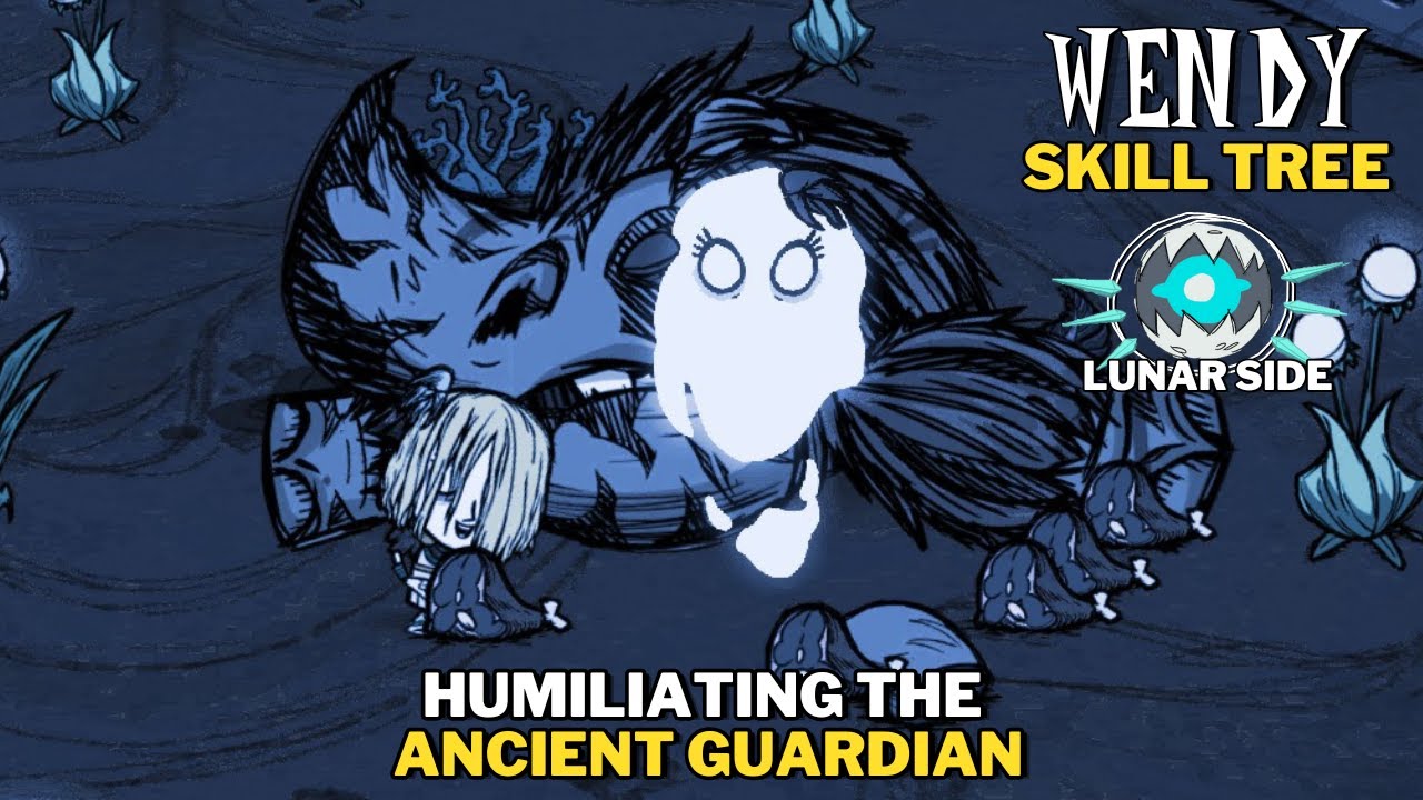 GESTALT ABIGAIL BEATS ANCIENT GUARDIAN ALONE!! Wendy Lunar Side (No potions) - Don't Starve | BETA