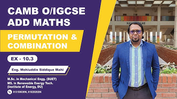 Permutation & Combination | Additional Maths Book | Cambridge IGCSE & O-Level | Ex-10.3