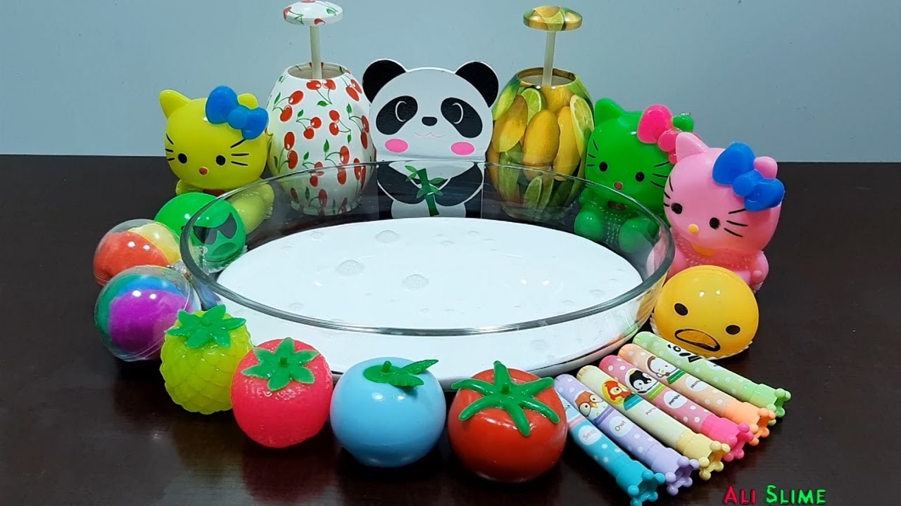 MIXING RANDOM THINGS INTO HOMEMADE SLIME AND STORE BOUGHT SLIME! RELAXING SLIME VIDEO #24! ALI SLIME