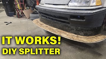DIY Front Splitter for Downforce | Cheap & Effective!