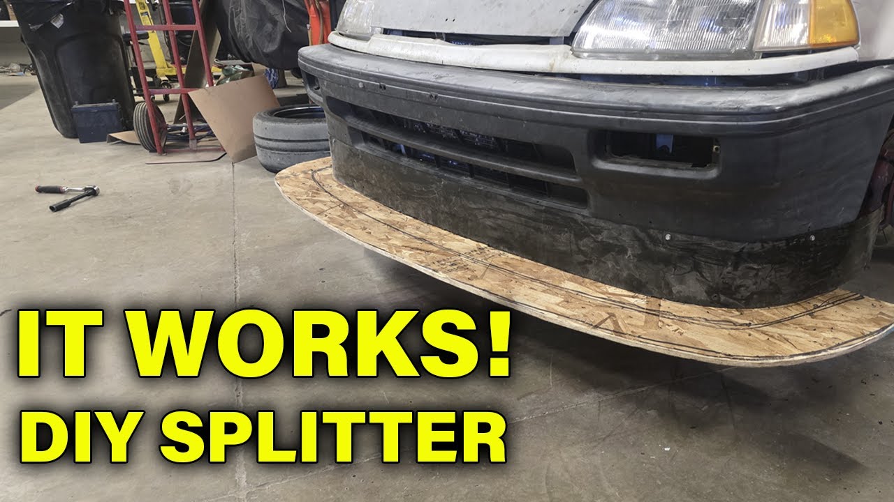 DIY Front Splitter for Downforce | Cheap & Effective!