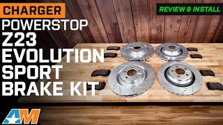 2006-2023 Charger PowerStop Z23 Evolution Sport Brake Rotor and Pad Kit Review & Install