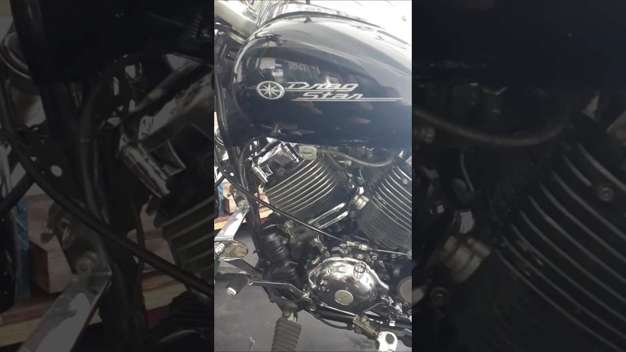 Drag Star 650cc com vazamento no retentor do cardan - YouTube