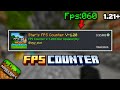 Best FPS Counter Mod for MCPE 1.21+ | New FPS Counter Addon for MCPE!