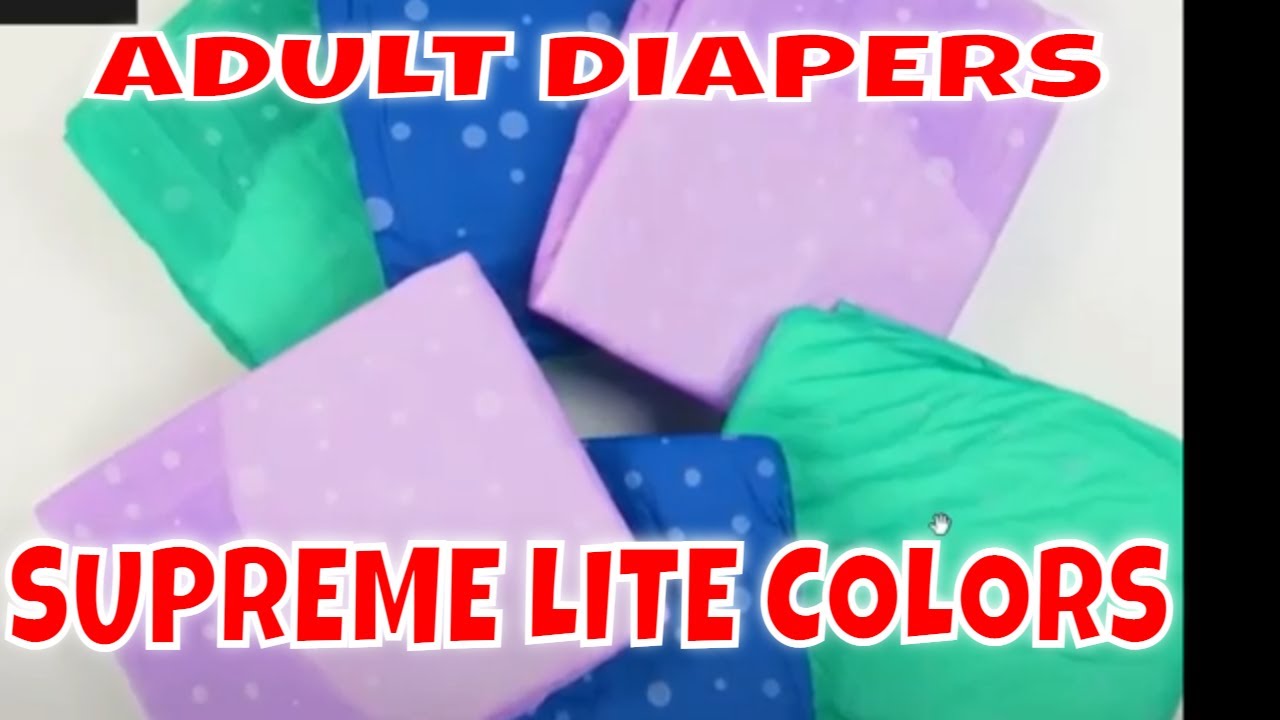 Northshore Supreme Lite Tab Style Briefs POP OF COLOR To Your ADULT DIAPER