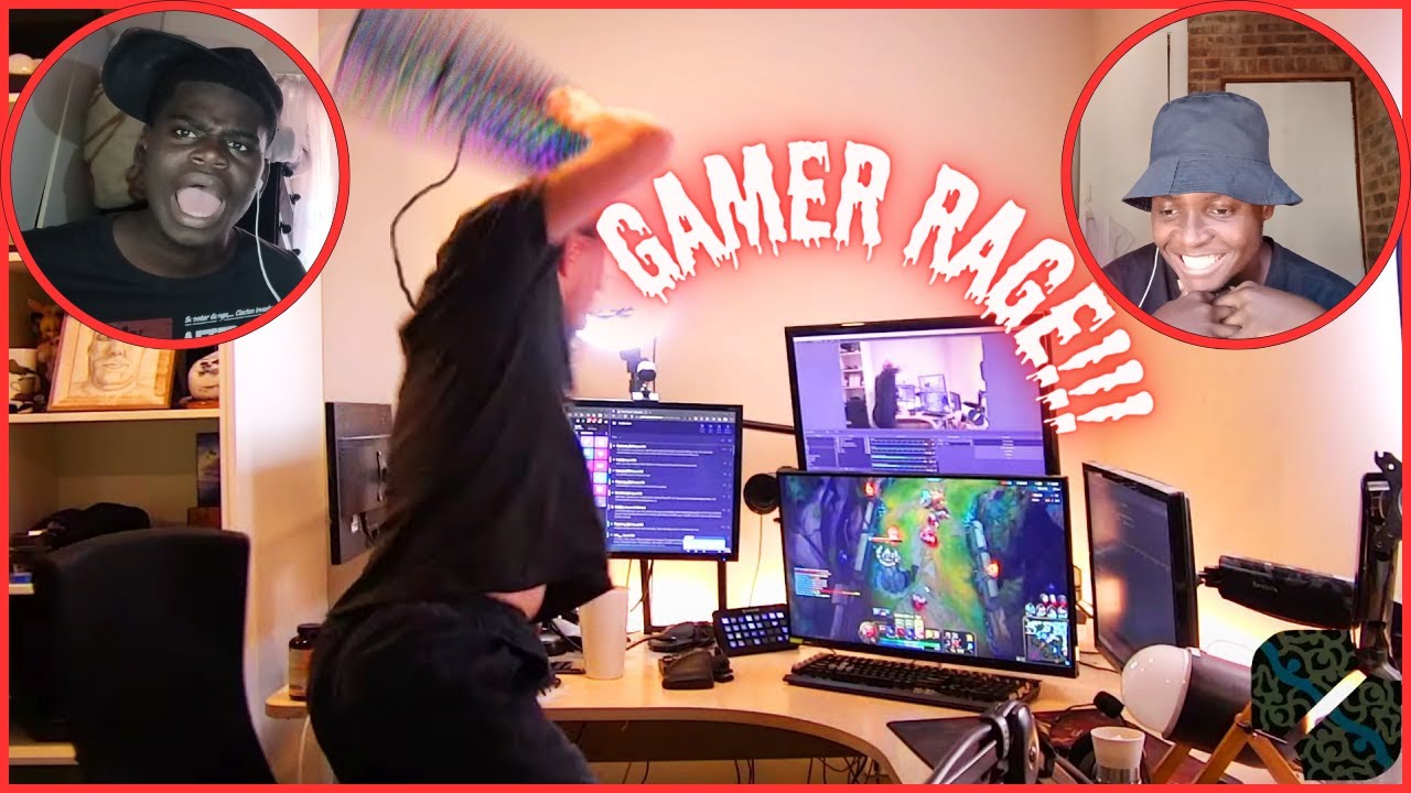 Craziest Gamer Rage compilation reaction - YouTube
