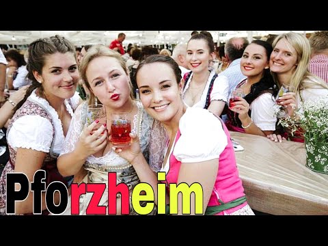 Pforzheim City Germany 🇩🇪 Walking tour - 4k video