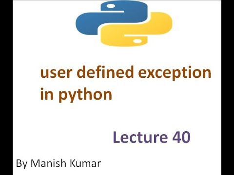 Python user exceptions