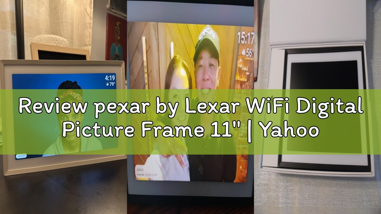 Review pexar by Lexar WiFi Digital Picture Frame 11″ | Yahoo Tech Best Tested Frame 2025 | 2K Resolu
