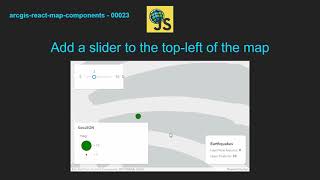 Add a slider to the top left of the map