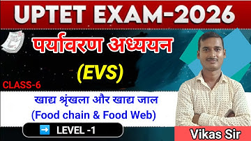 FOOD CHAIN & FOOD WEB||ECOLOGY||ECOSYSTEM||UP TET CLASSES 2025||UP TET||पर्यावरण||EVS Classes|