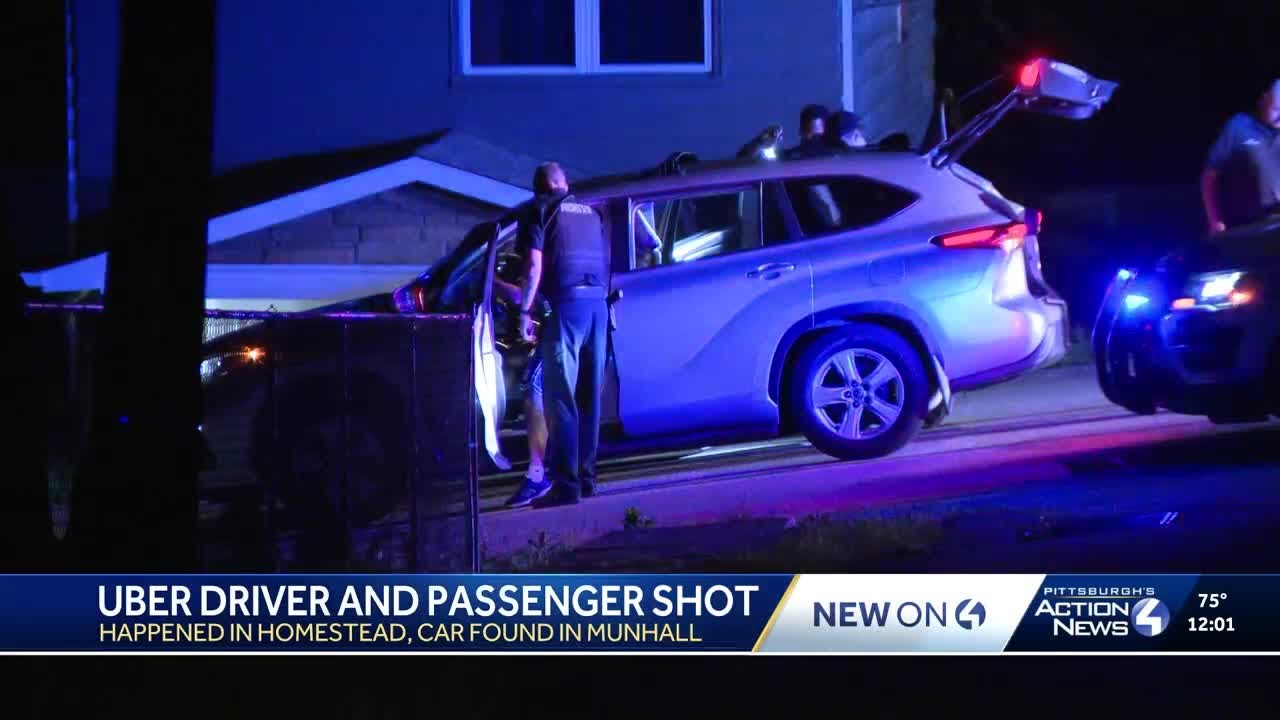 Uber driver and passenger shot in Homestead, Pennsylvania - YouTube