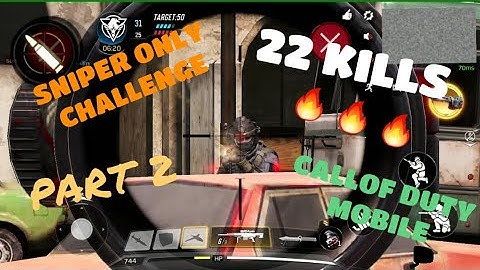 SNIPER ONLY CHALLENGE  (PART 2) 22 KILLS /CALL OF DUTY MOBILE / ARMAAN BHULLAR
