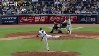 PHI@NYY: Franco plates a pair with opposite-field hit