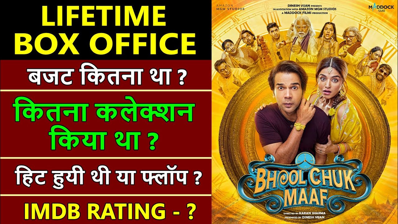 Bhool Chuk Maaf Lifetime Worldwide Box Office Collection, hit or flop, rajkumar rao, wamiqa